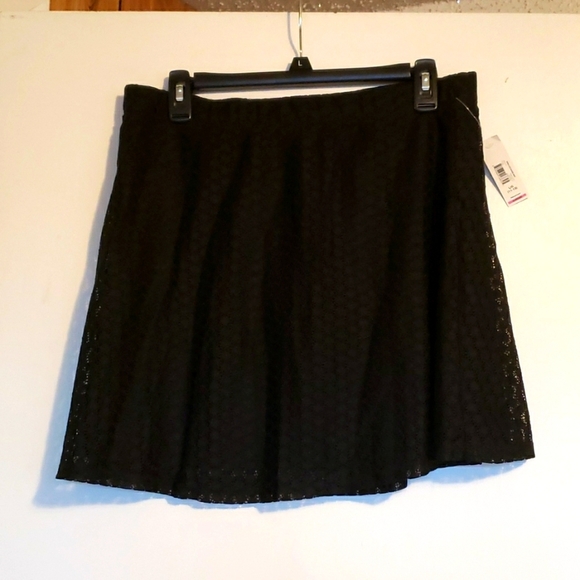 Black Skirt with Lace on top - Picture 1 of 4